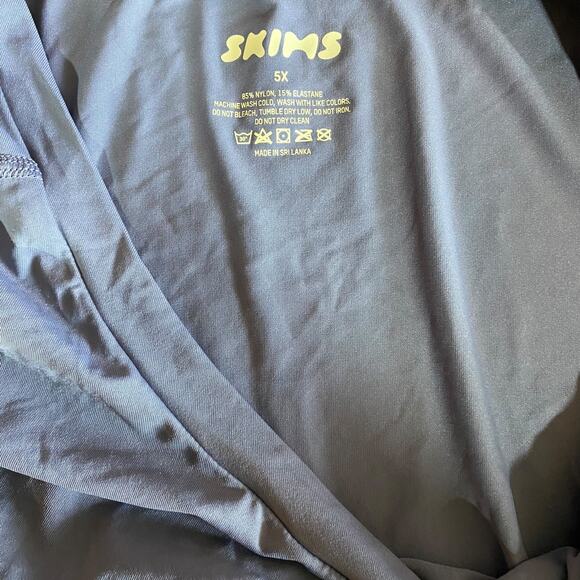 SKIMS Unisex Tank Top Sleeveless Oversized Relaxed Fit in Indigo Blue Size 5X - Picture 5 of 9